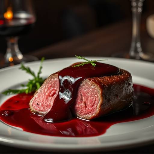 Filet Mignon with Red Wine Reduction